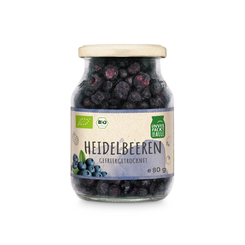 Heidelbeeren, gefriergetr. Bio