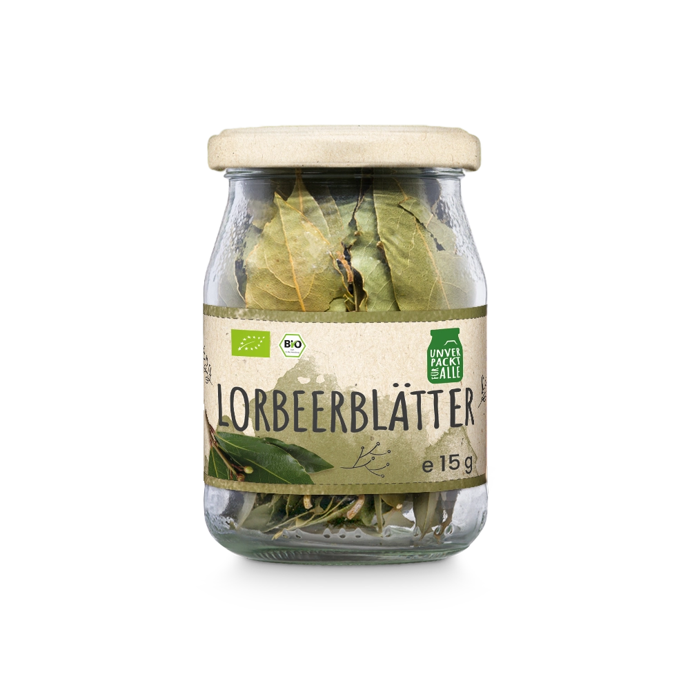 Lorbeerblätter, EG Bio 15g im MMP Pfandglas